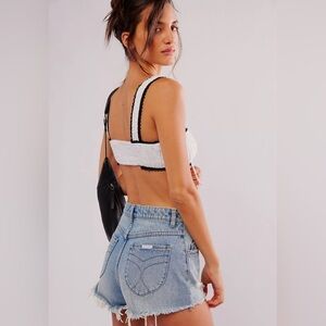 Rolla’s Dusters Short High Rise Slim Sylvie Blue Size 28